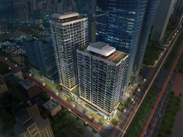 Phối cảnh tầng tiện ích có cây xanh
